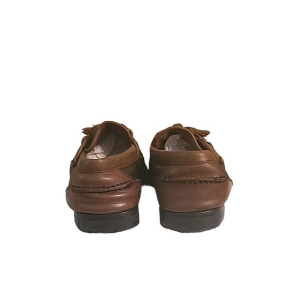 Men Vintage Leather Black And Brown Tassel Loafers By Florsheim Size 9D - Picture 4 of 11